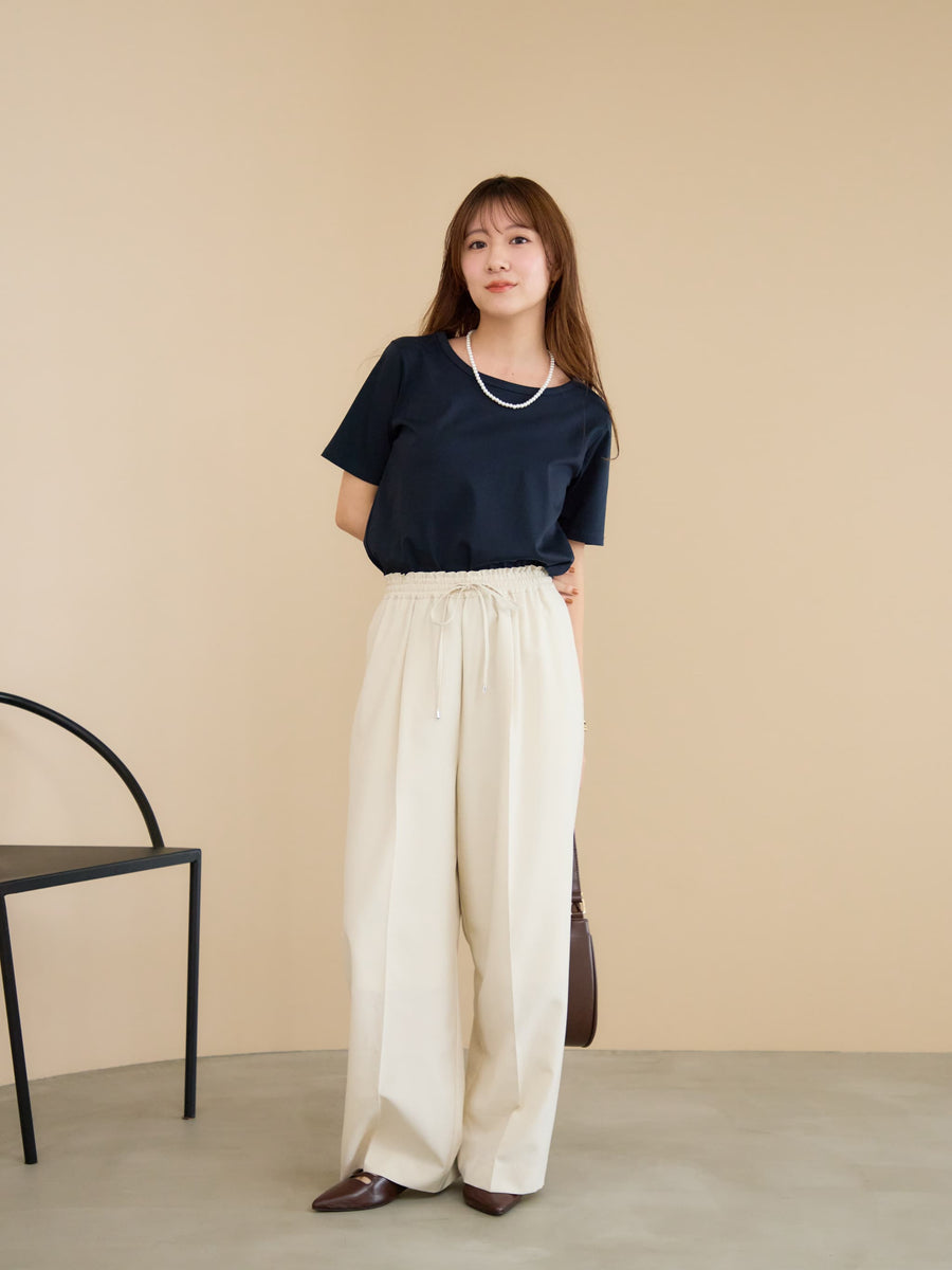 【接触冷感】シルケットコットンベーシックTシャツ　[通常]