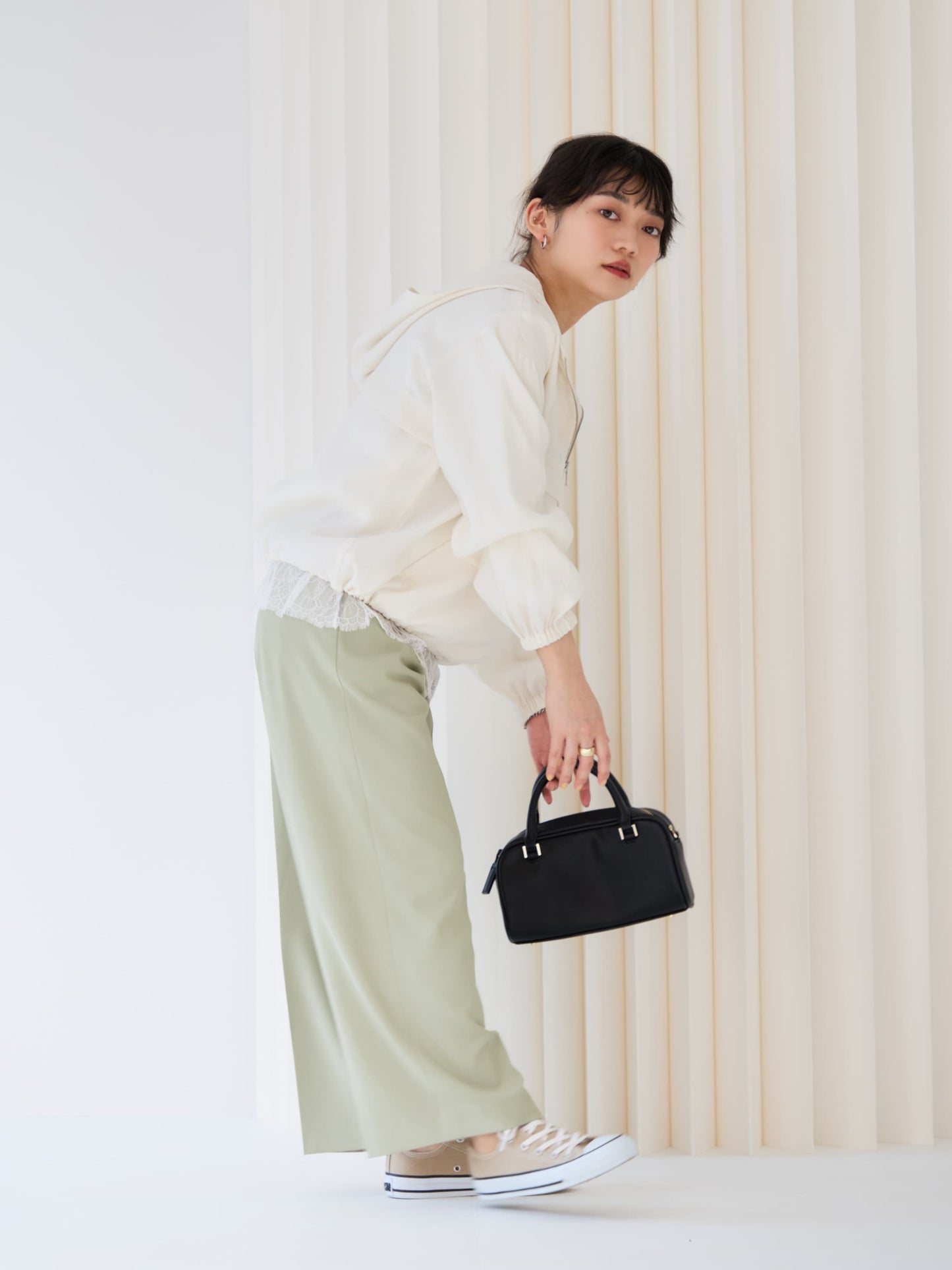 レースドッキングカットソー　[通常]