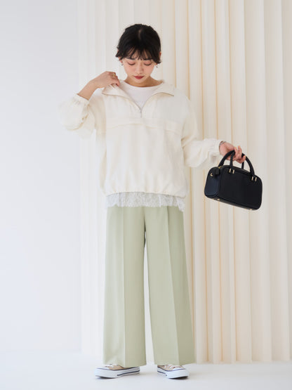 レースドッキングカットソー　[通常]