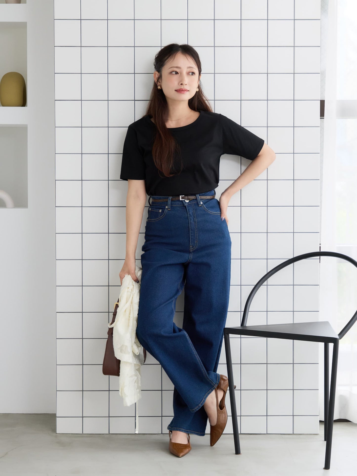 【接触冷感】シルケットコットンベーシックTシャツ　[通常]