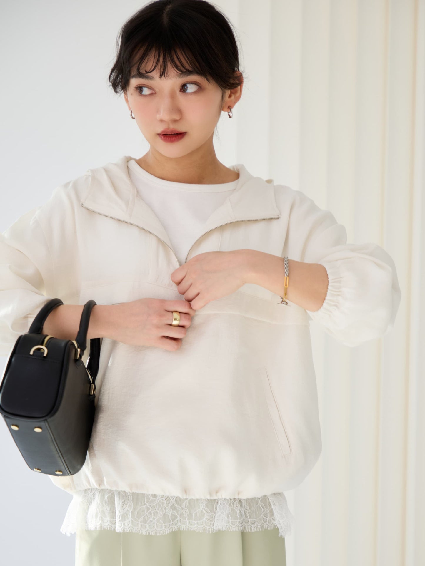 149cm | B:77 W:57 H:82 股下:67 | ワンサイズ着用