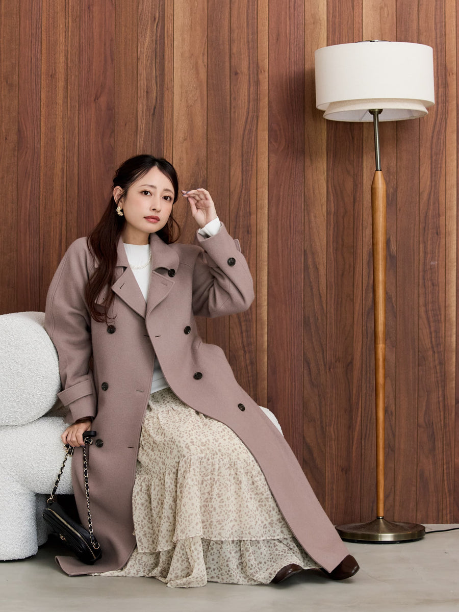 バックタックフレアウールコート-short & regular　[通常]