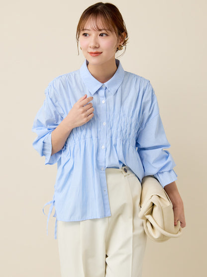 ドロストギャザーブラウス　[通常]