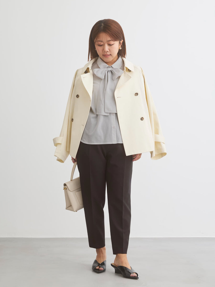 とろみワンタックテーパードパンツ-short & regular　[通常]