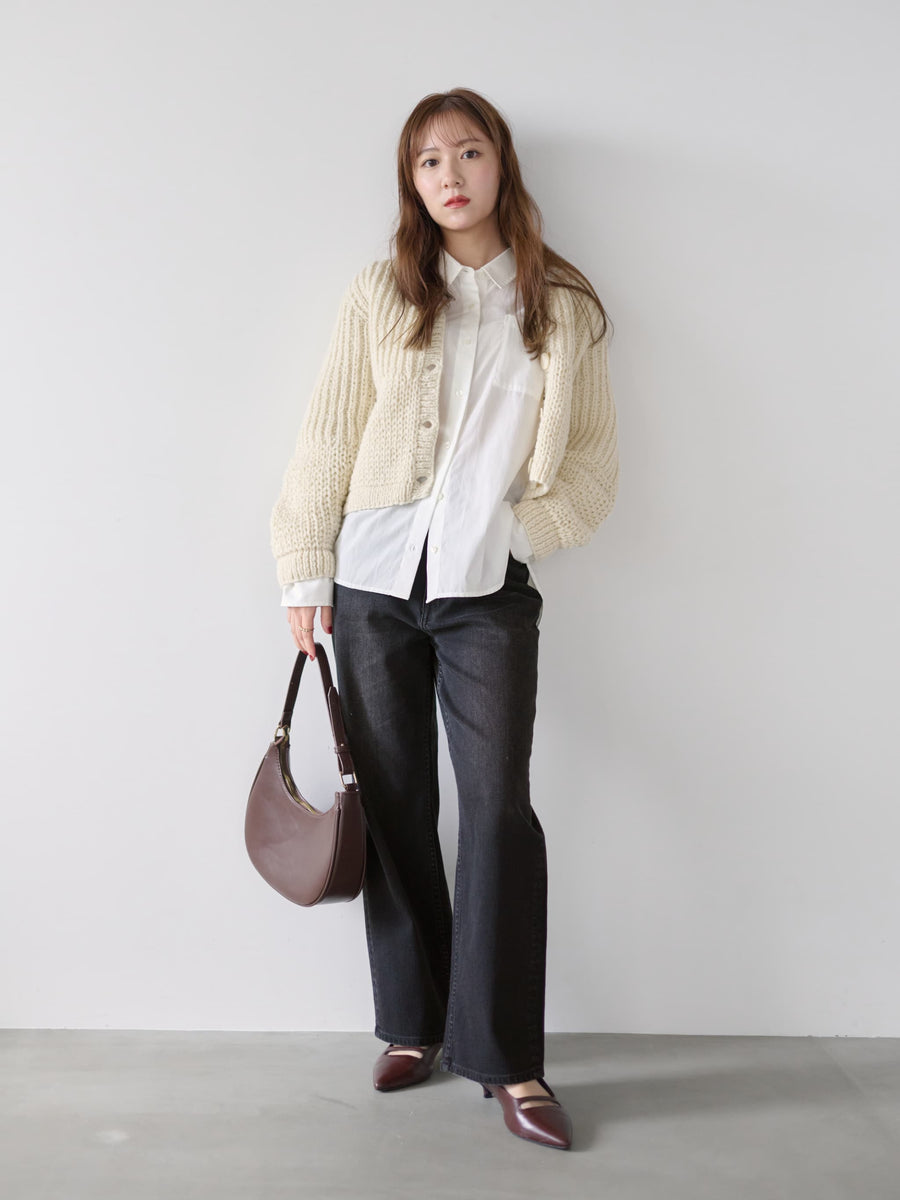 【NEPAL HAND KNIT】パターンミックスカーディガン　[通常]