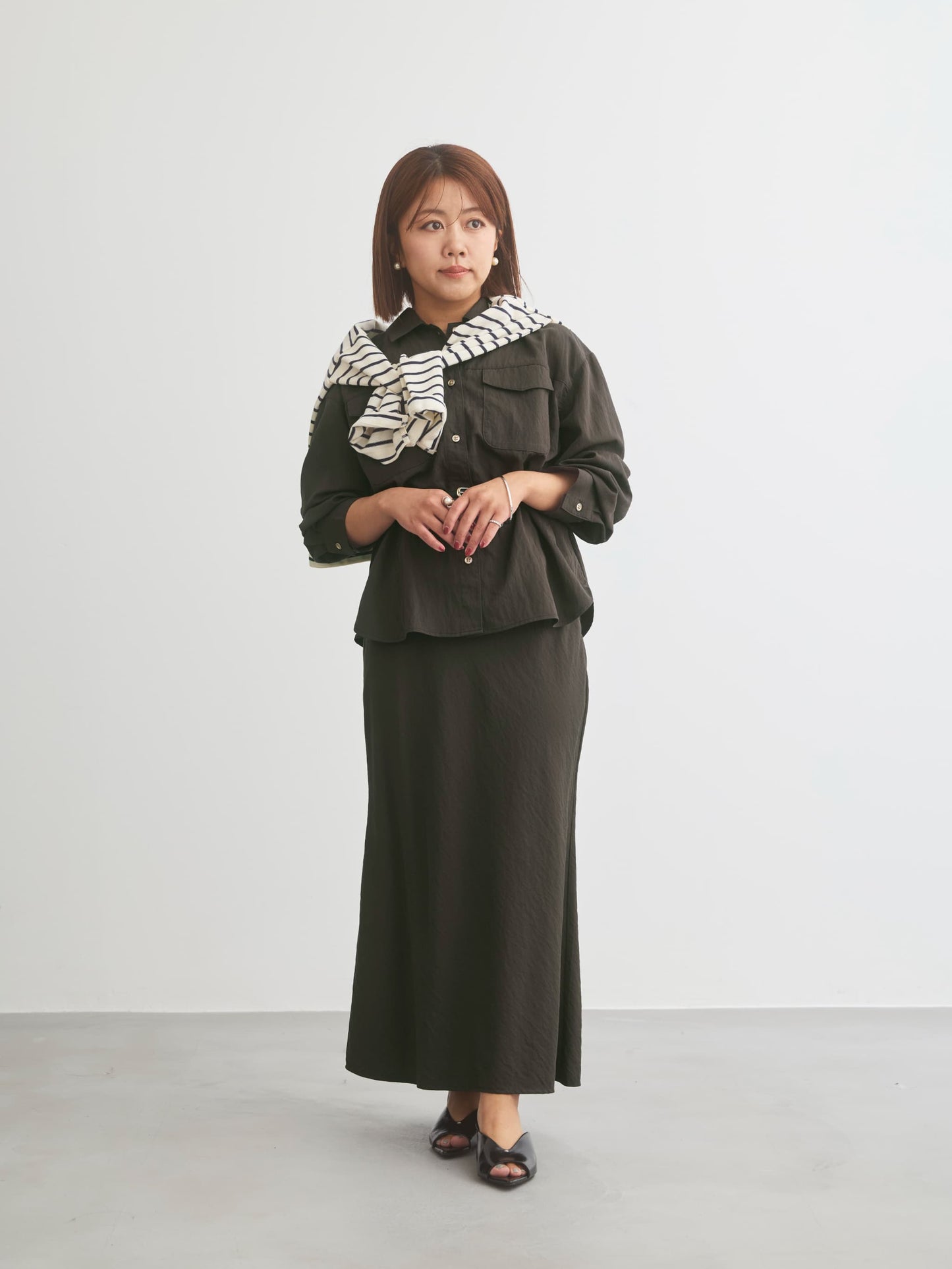 ナチュラルウォッシュダブルポケットシャツ　[通常]