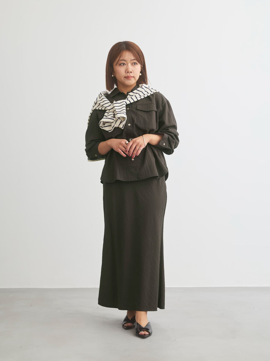 ナチュラルウォッシュダブルポケットシャツ　[通常]