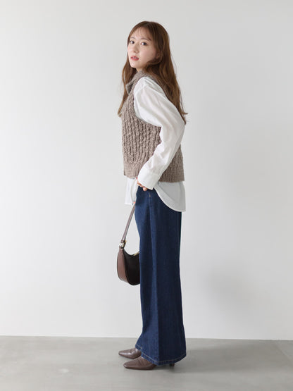 【NEPAL HAND KNIT】ロービングニットベスト　[通常]