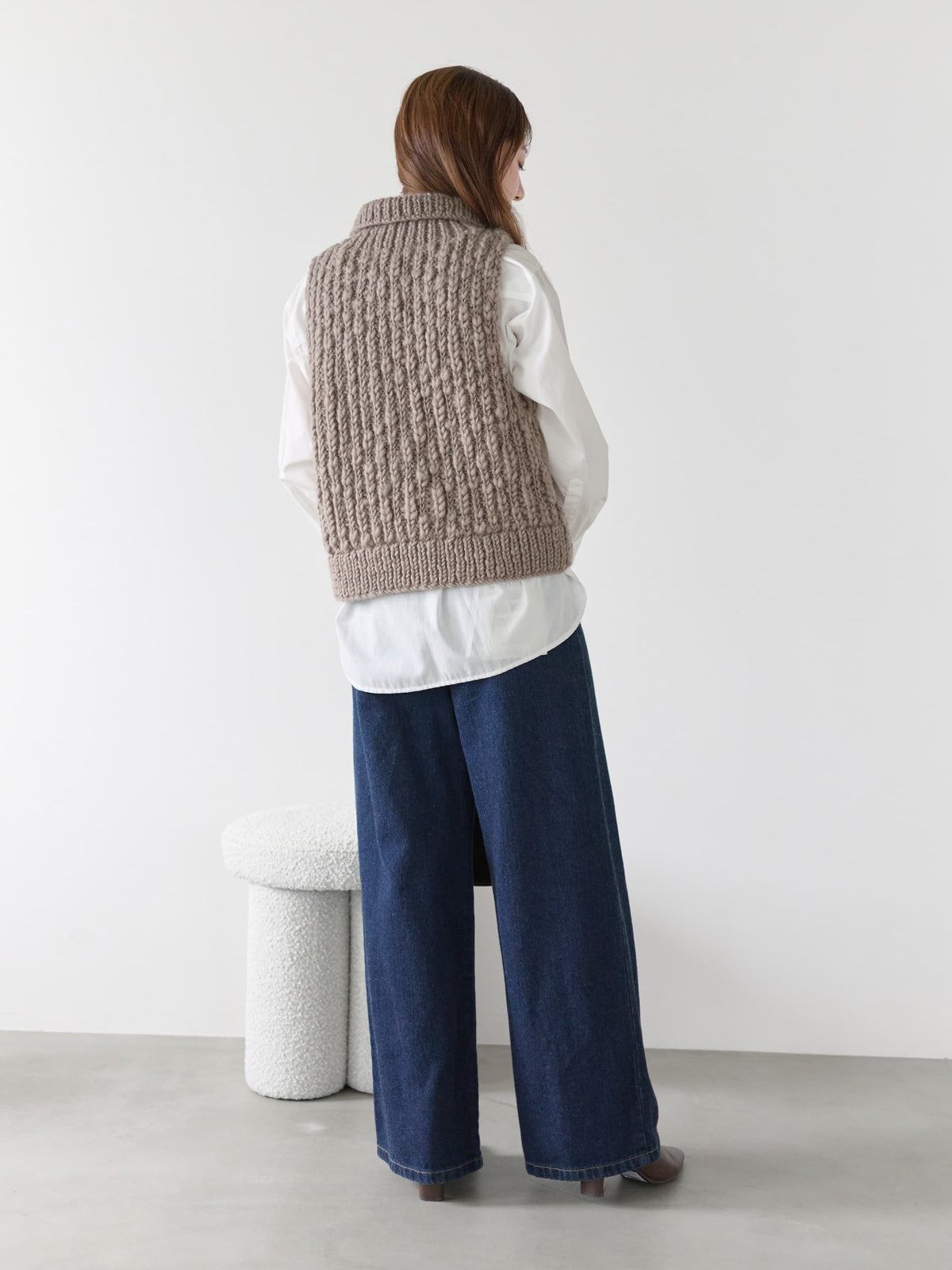 【NEPAL HAND KNIT】ロービングニットベスト　[通常]