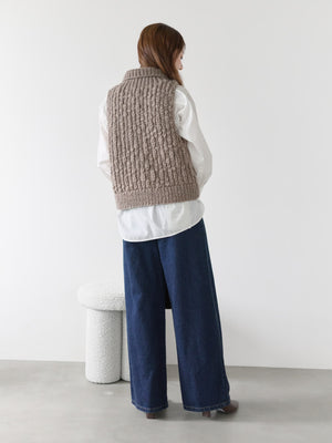 【NEPAL HAND KNIT】ロービングニットベスト　[通常]