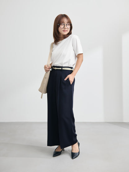 【接触冷感】シルケットコットンベーシックTシャツ　[通常]