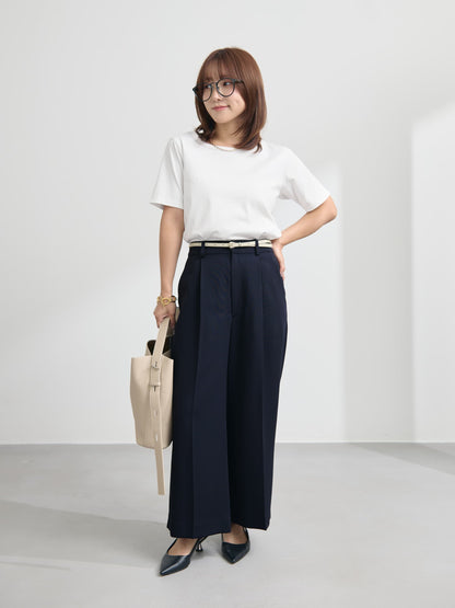 【接触冷感】シルケットコットンベーシックTシャツ　[通常]