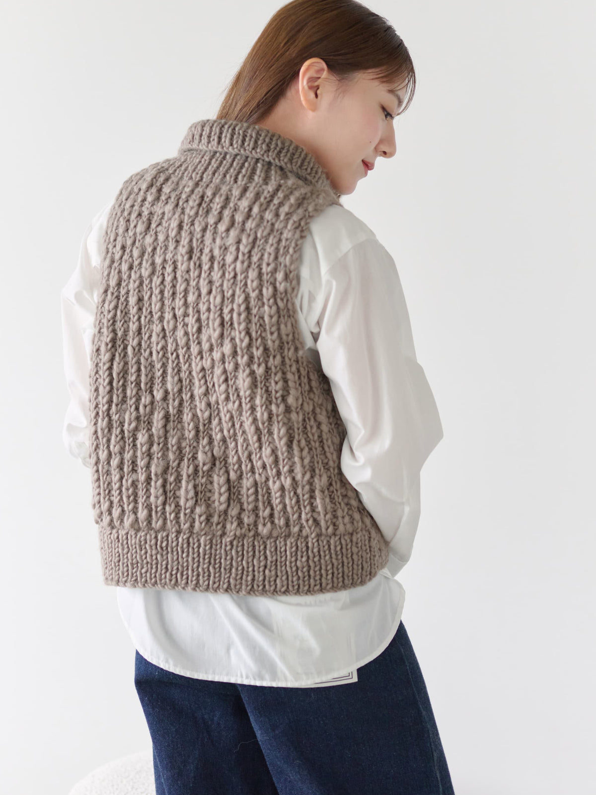 【NEPAL HAND KNIT】ロービングニットベスト　[通常]