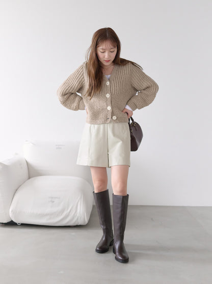 【NEPAL HAND KNIT】パターンミックスカーディガン　[通常]