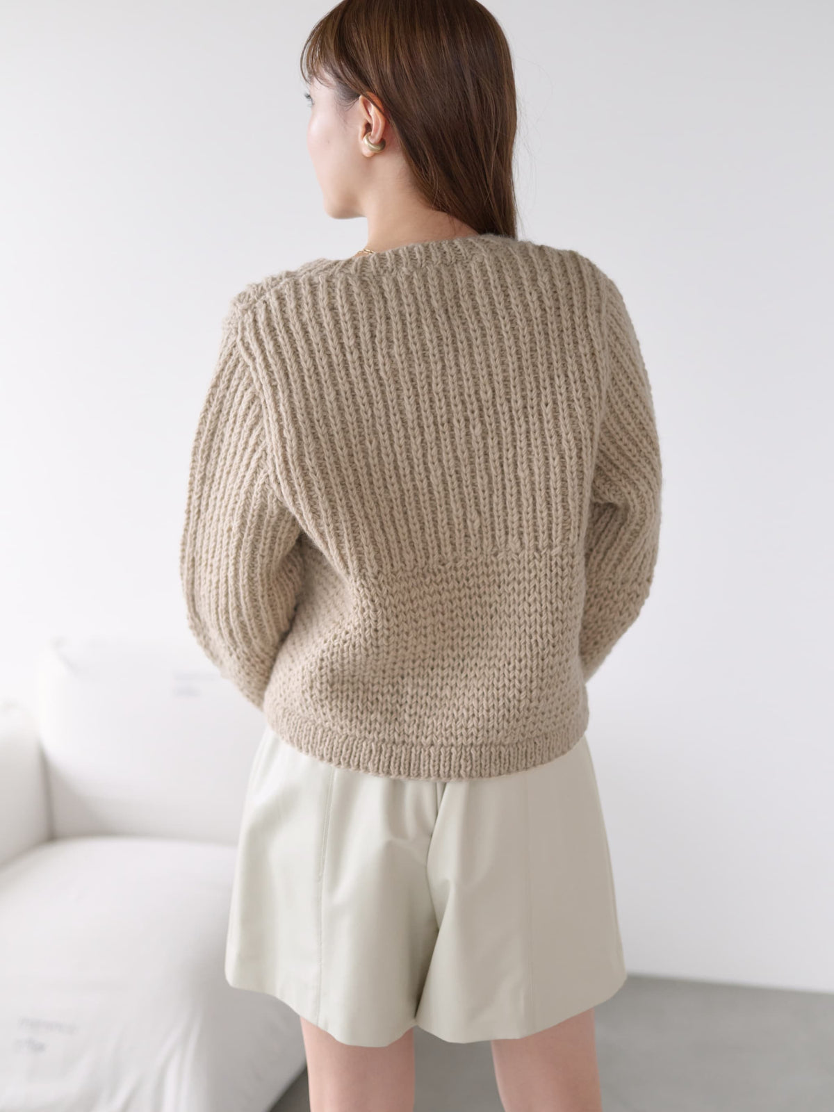 【NEPAL HAND KNIT】パターンミックスカーディガン　[通常]
