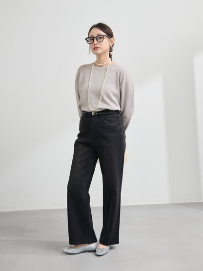 【Healthy DENIM×COHINA】Canelé ストレートデニム-short & regular 　[通常]