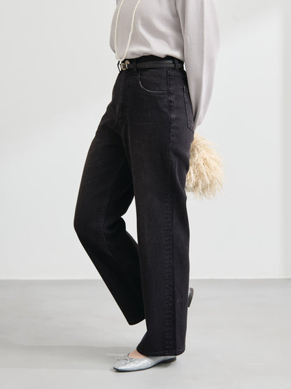 【Healthy DENIM×COHINA】Canelé ストレートデニム-short & regular 　[通常]