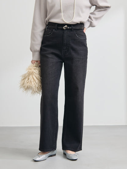 【Healthy DENIM×COHINA】Canelé ストレートデニム-short & regular 　[通常]