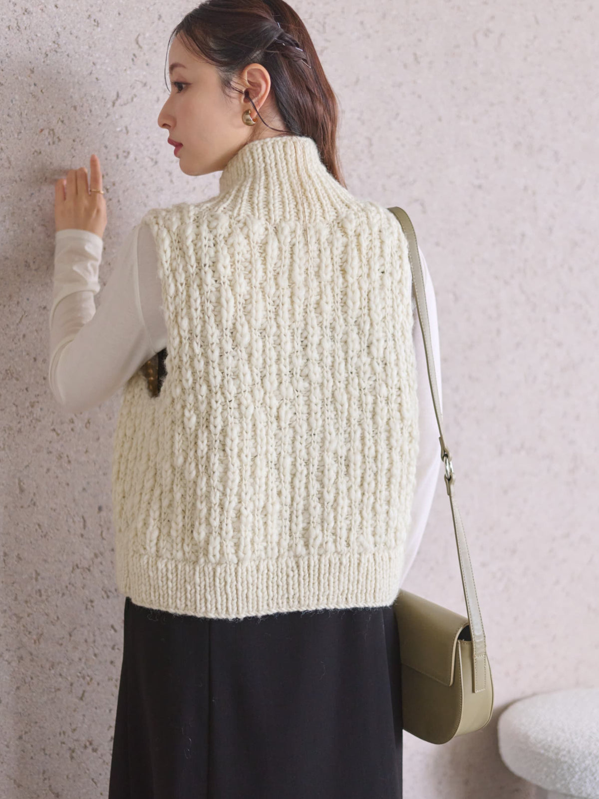 【NEPAL HAND KNIT】ロービングニットベスト　[通常]