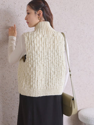 【NEPAL HAND KNIT】ロービングニットベスト　[通常]