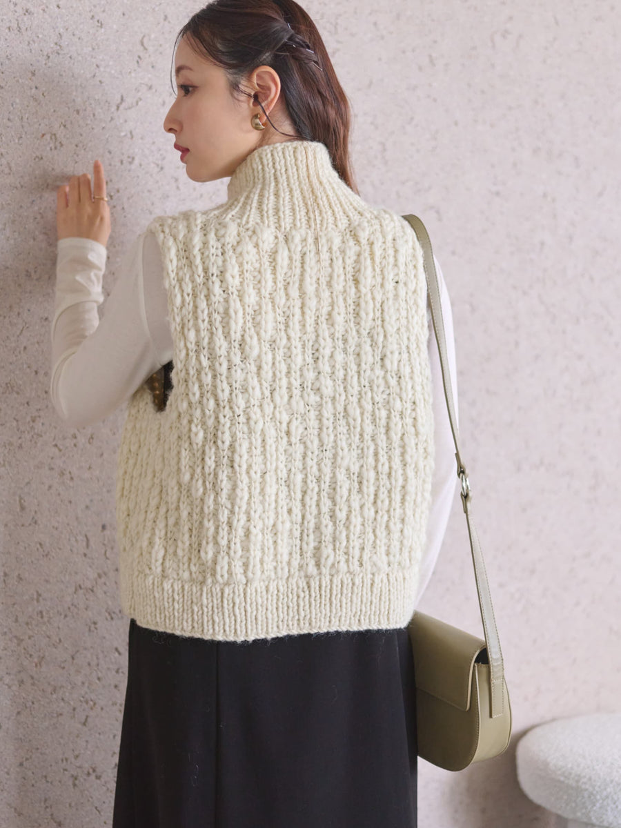 【NEPAL HAND KNIT】ロービングニットベスト　[通常]