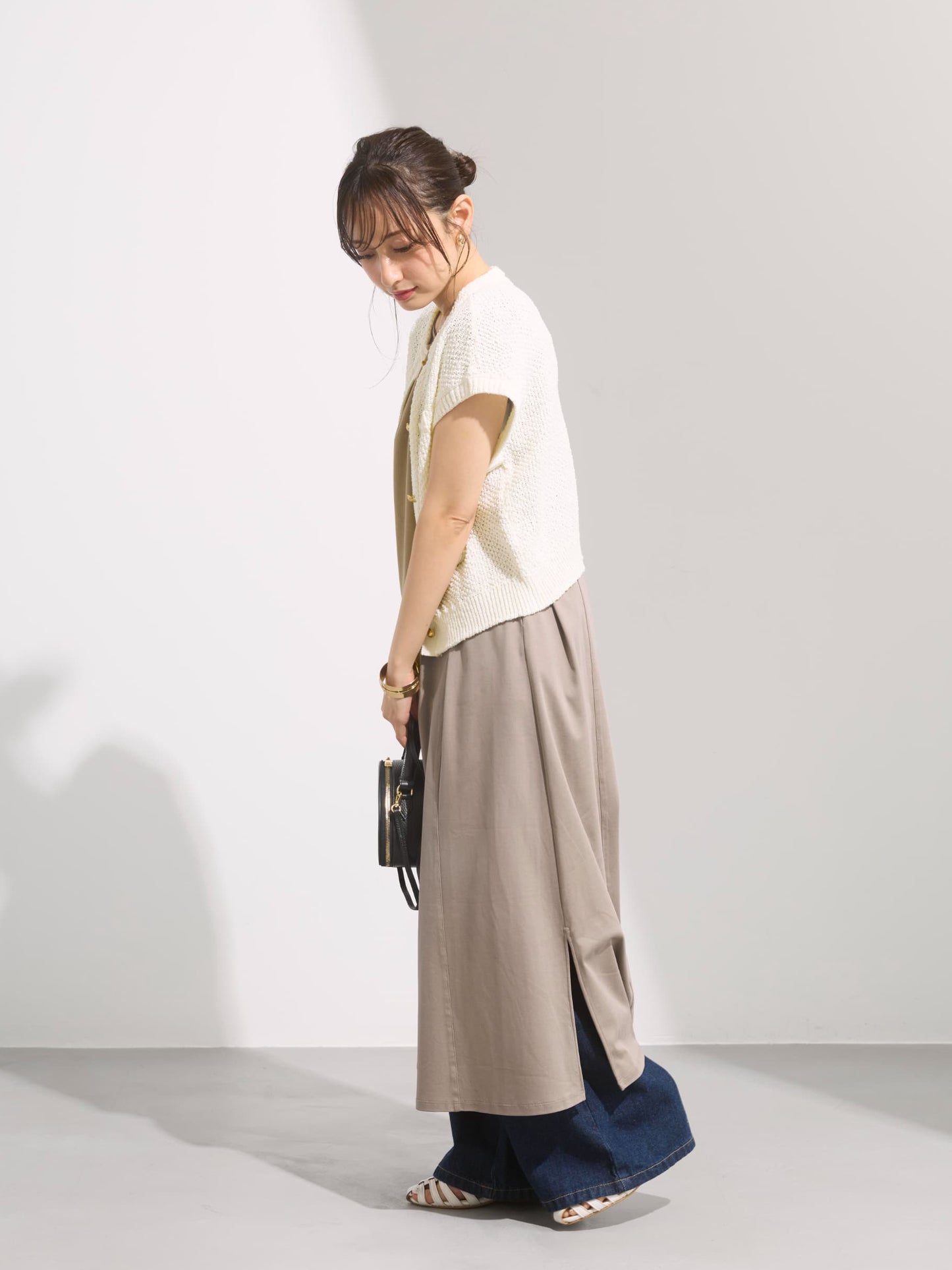 【接触冷感】2wayシームデザインワンピース-short & regular　　[通常]