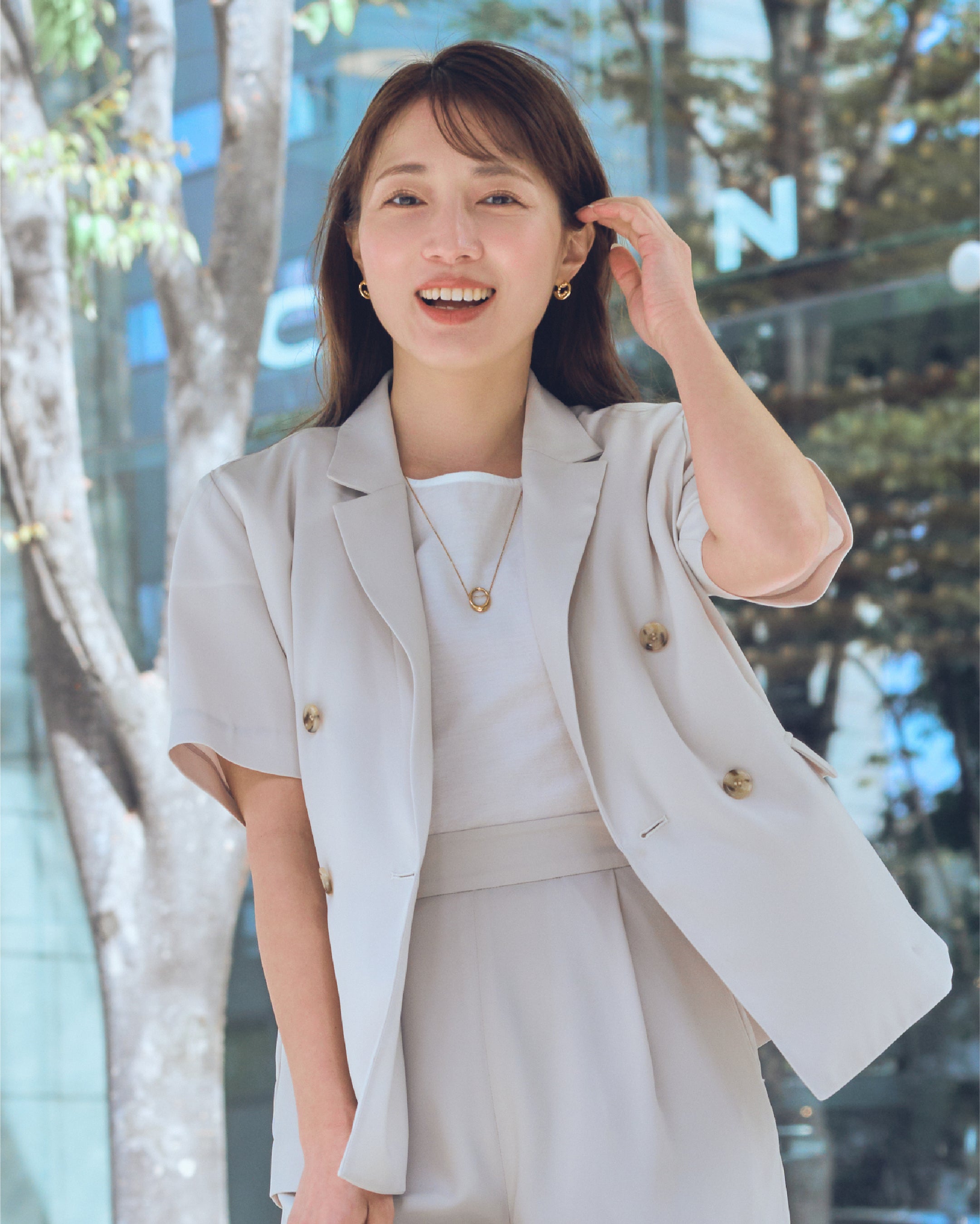 美品 コヒナ COHINA ショートフーディーコート アイボリー short RIHOKO'S STYLE GUDE – COHINA STORE