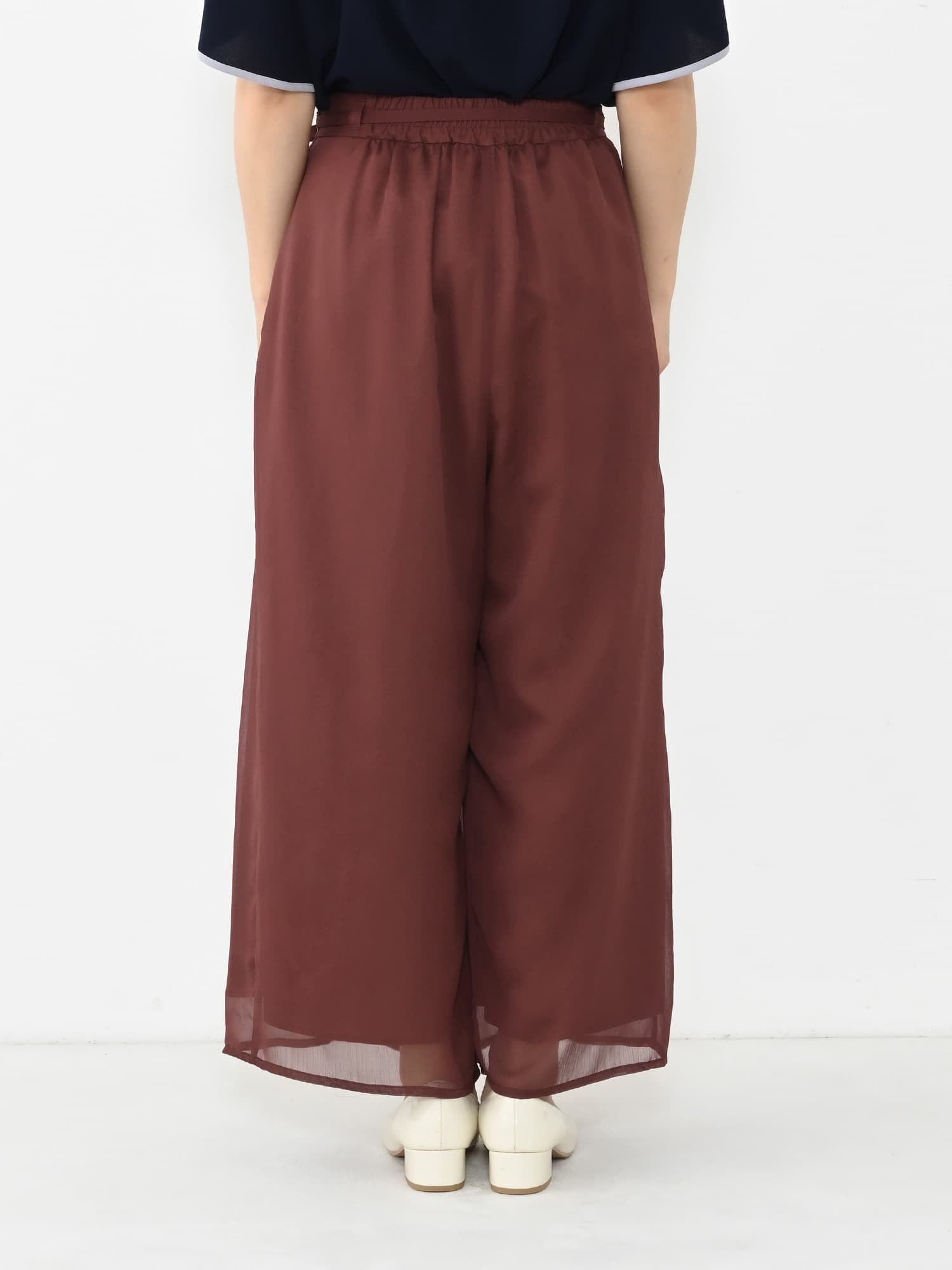 シアータックフレアワイドパンツ-short & regular | 小柄・低身長女性