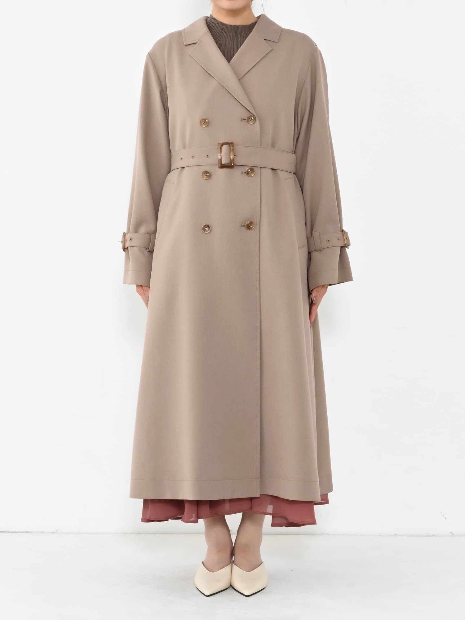 ベーシックとろみトレンチコート-short & regular | 小柄・低身長女性