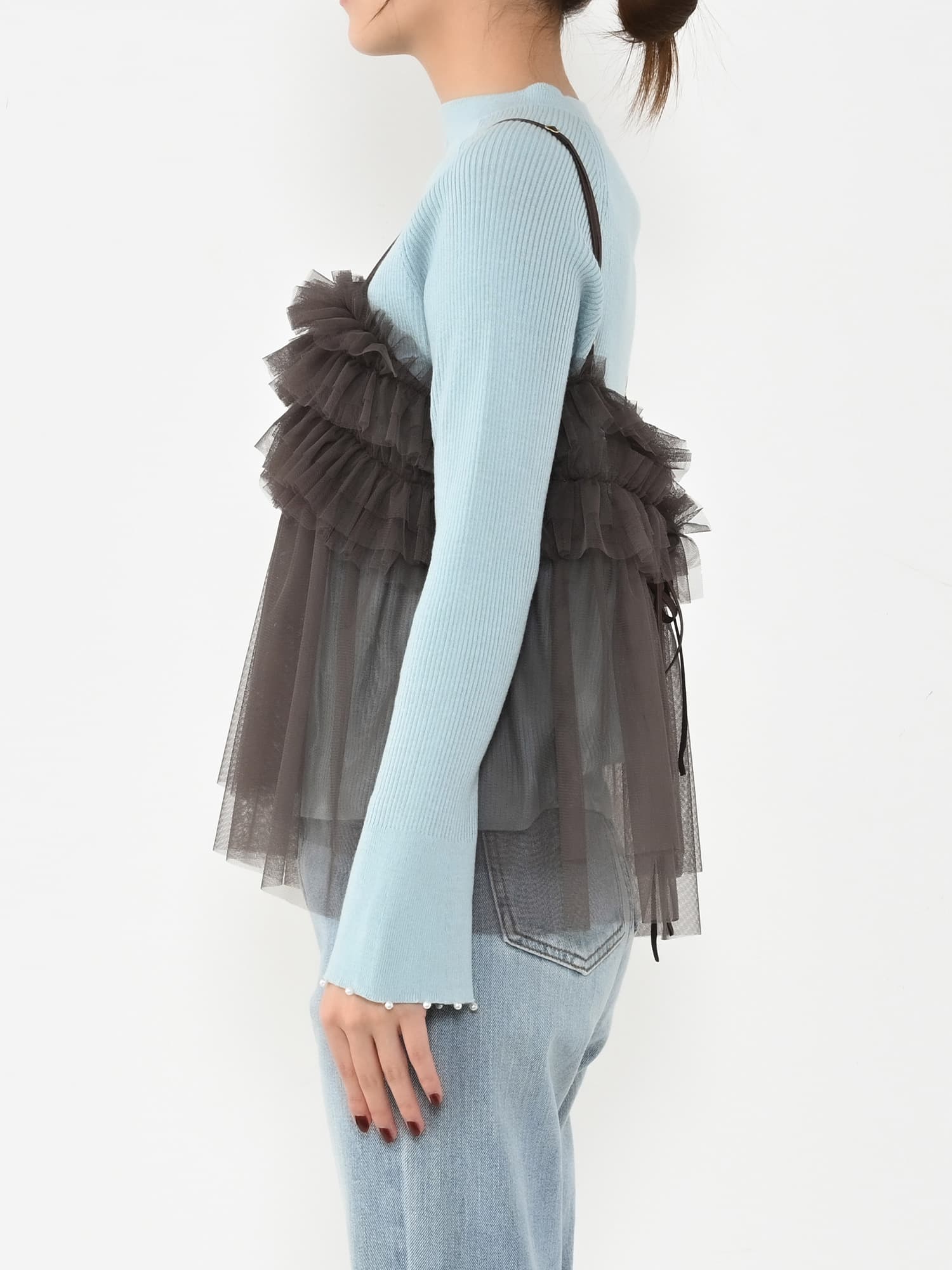 チュールフリルキャミソール | 小柄・低身長女性向け