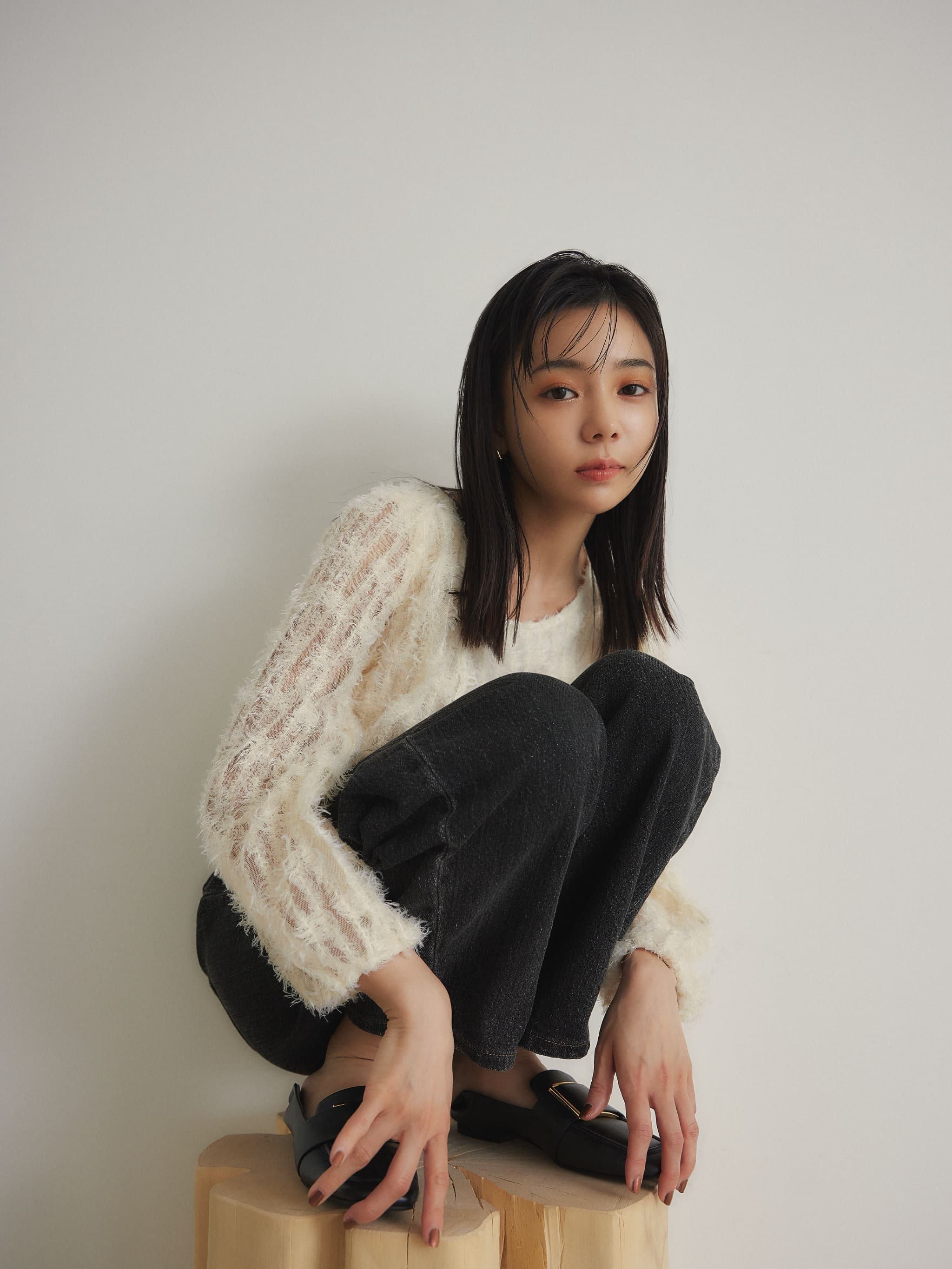 フェザーチュールセットトップス 【低身長・小柄女性】（シャツ