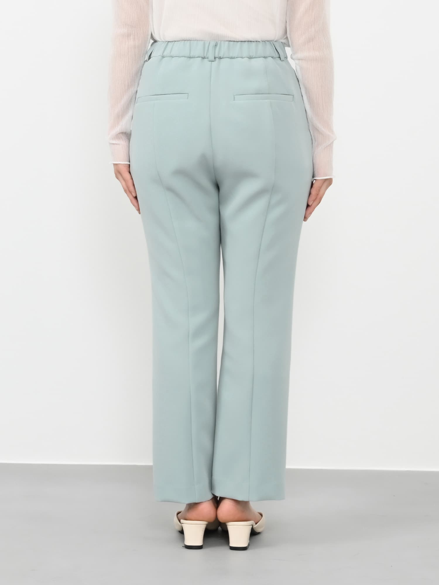 2wayスリムフレアパンツ-short & regular | 小柄・低身長女性向け