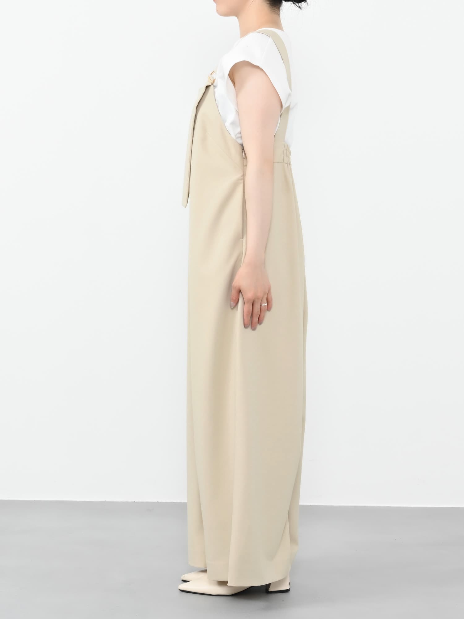 cohina ゴールドバックルサスペンダーオールインワン