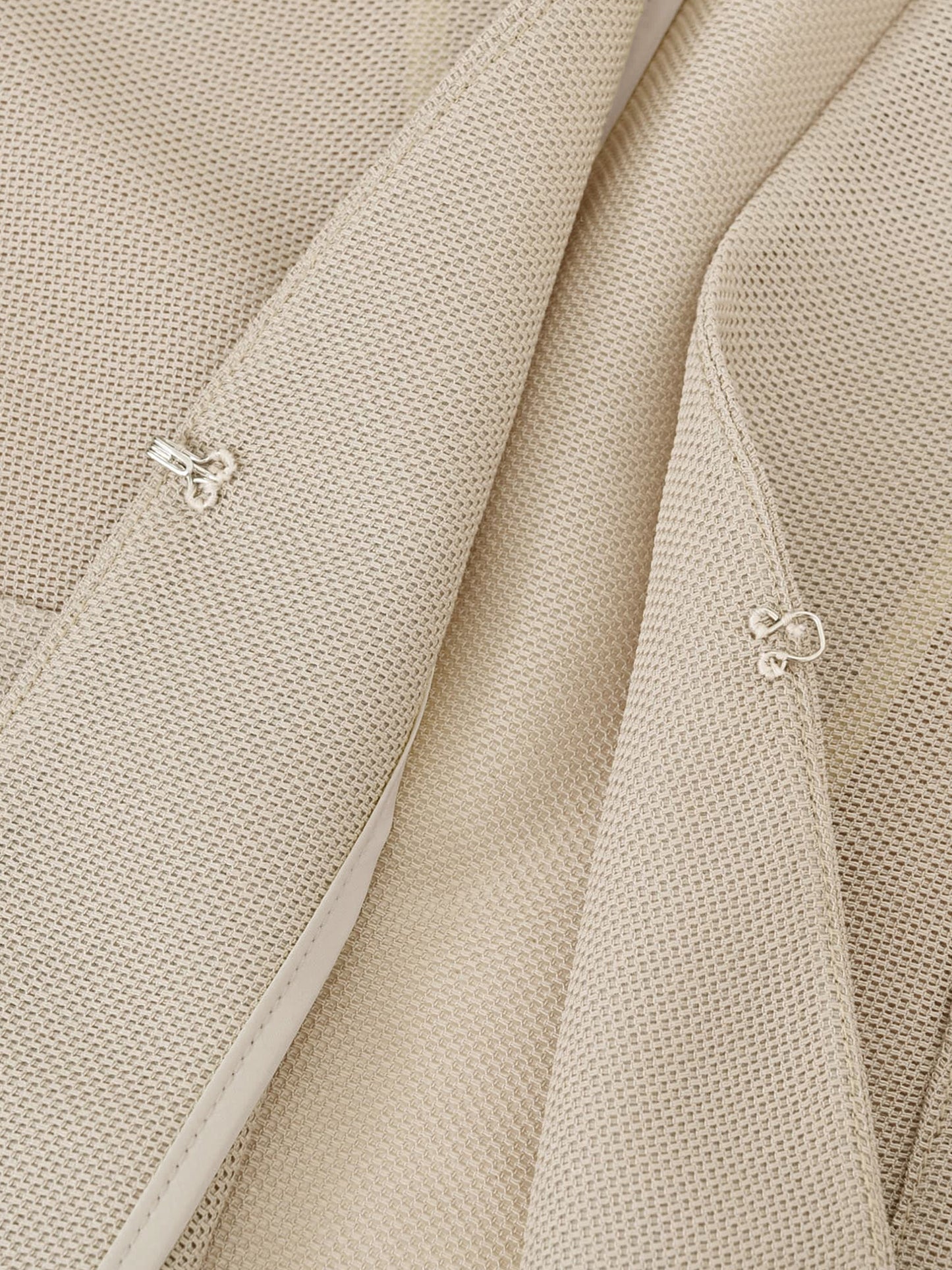 ハーフスリーブノーカラーメッシュジャケット　[通常]