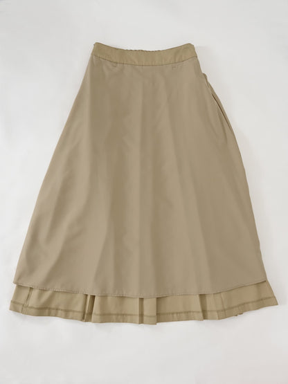 ランダムタックプリーツスカート-short & regular　[通常]