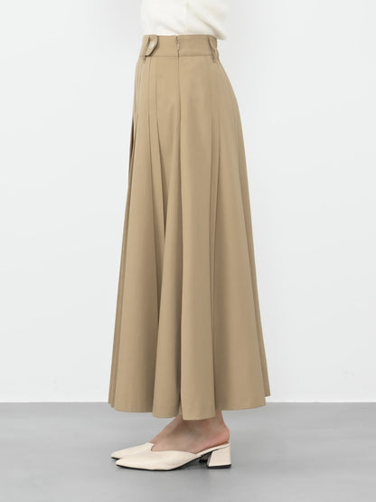 ランダムタックプリーツスカート-short & regular　[通常]