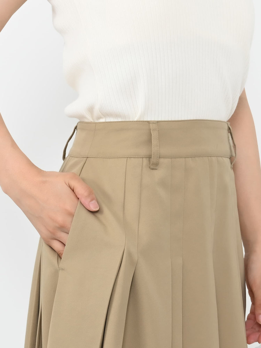 ランダムタックプリーツスカート-short & regular　[通常]