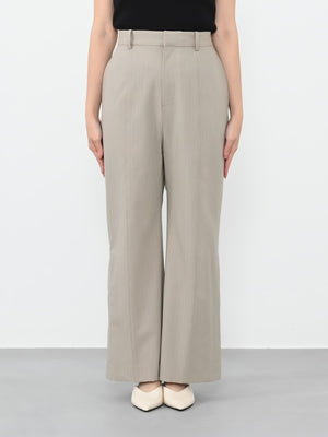 ※こちらが実物のカラーに一番お色味が近くなっております。（グレージュストライプ）<br>149cm | B:77 W:60 H:83 股下:68.5 | regular-XS着用 (ヒールの高さ:3.5cm)