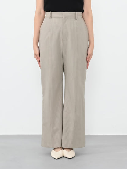 ※こちらが実物のカラーに一番お色味が近くなっております。（グレージュストライプ）<br>149cm | B:77 W:60 H:83 股下:68.5 | regular-XS着用 (ヒールの高さ:3.5cm)