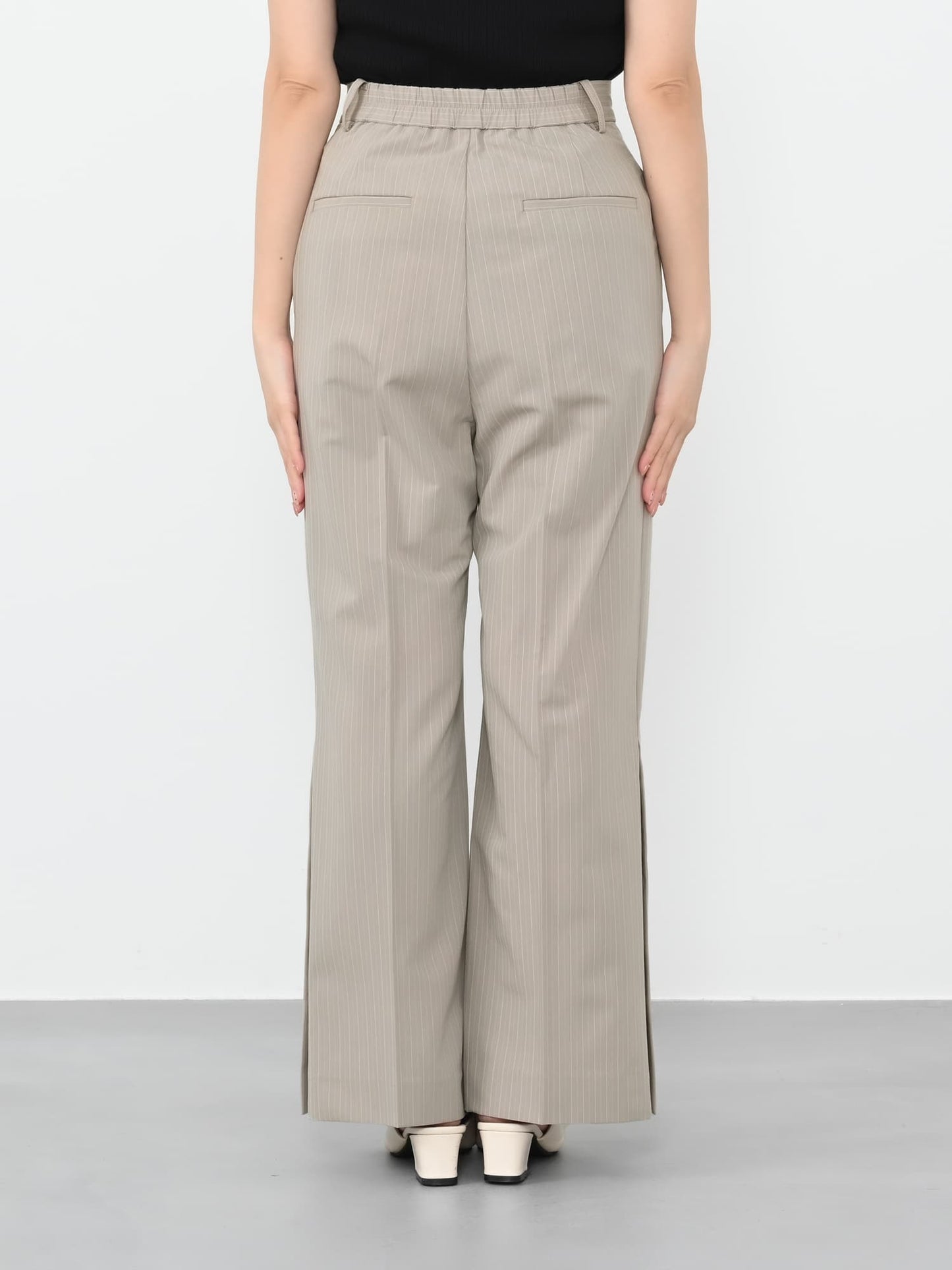 ＜non-no掲載＞ボタンベンツフレアパンツ-short & regular　[通常]