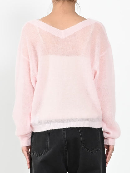 アルパカウール2wayネックニット　[通常]