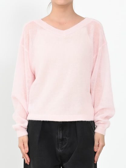 アルパカウール2wayネックニット　[通常]