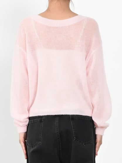 アルパカウール2wayネックニット　[通常]