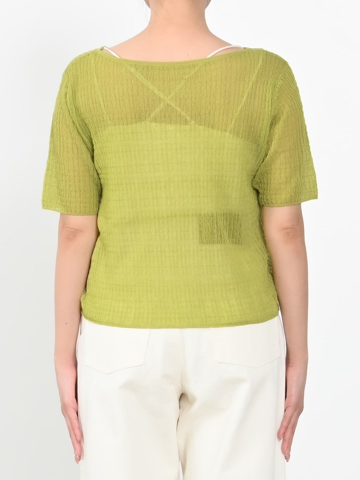 シアーリップルニットトップス　[通常]