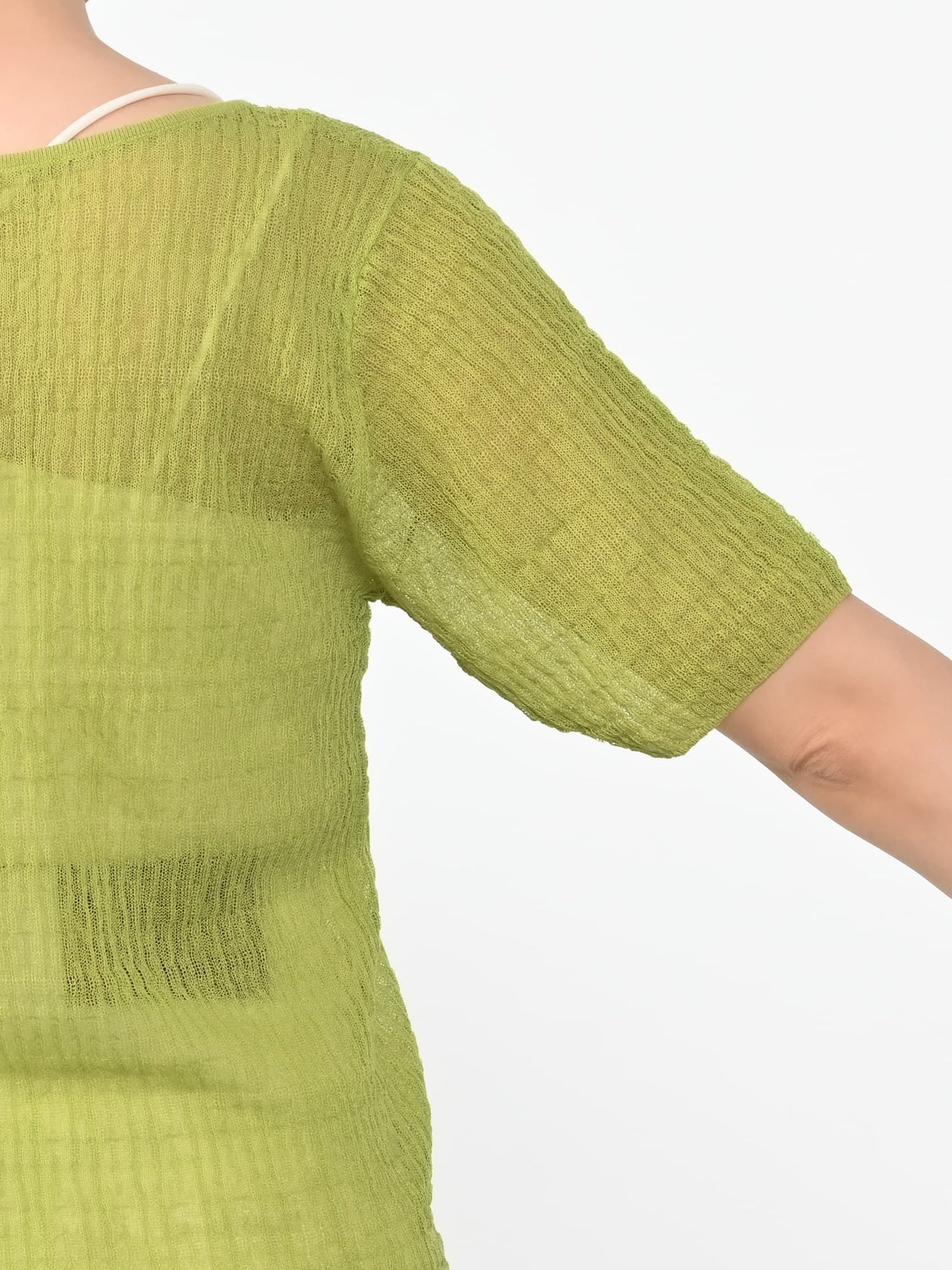 シアーリップルニットトップス　[通常]