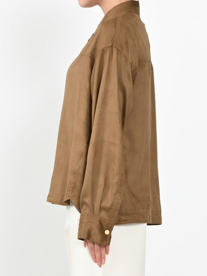 スウェードライクライトシャツジャケット　[通常]