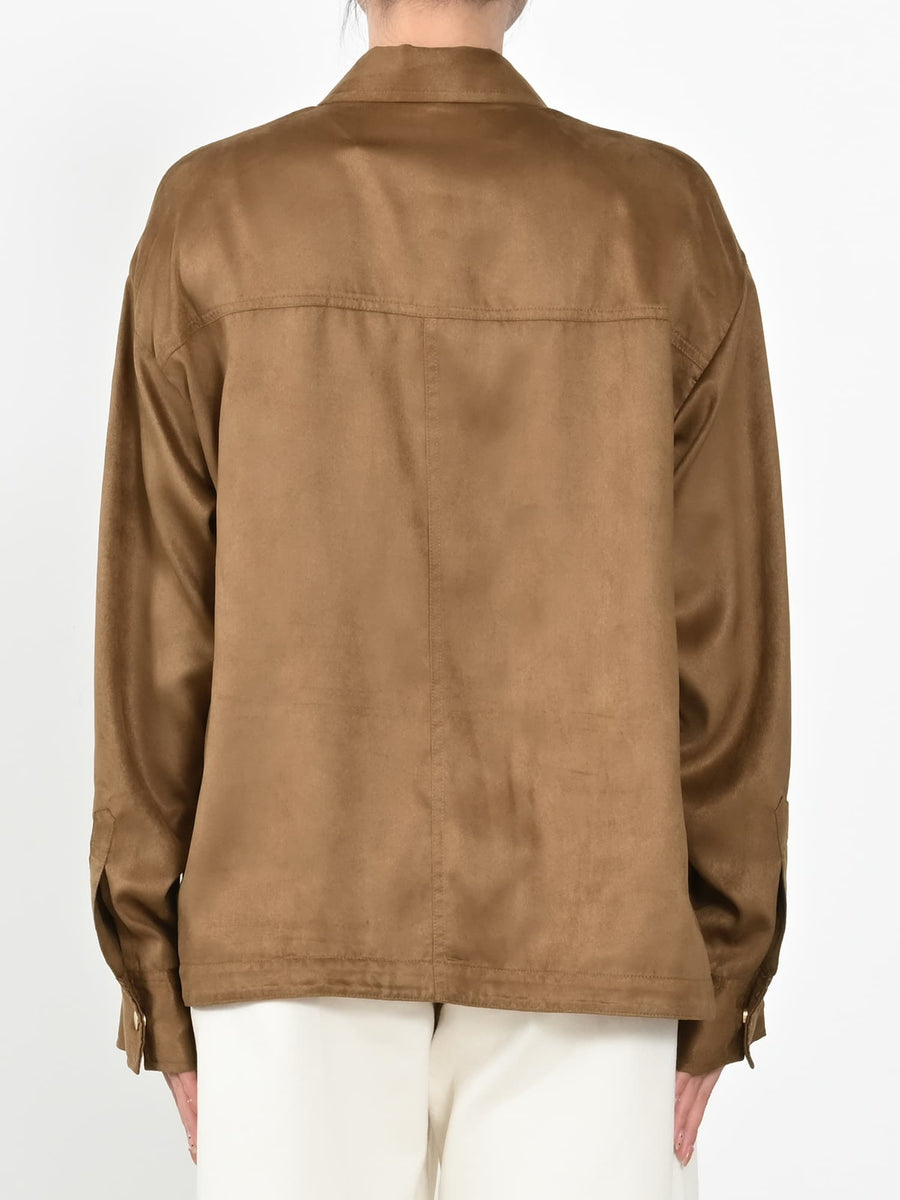 スウェードライクライトシャツジャケット　[通常]