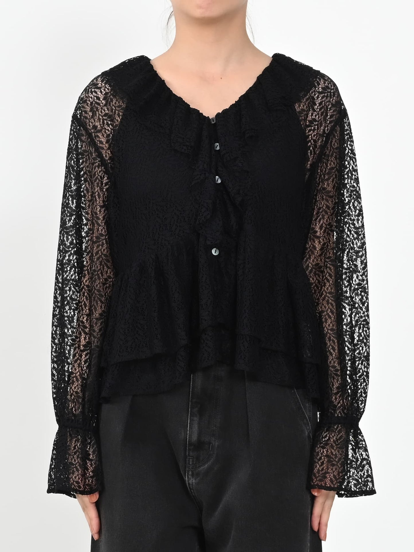 ※こちらが実物のカラーに一番お色味が近くなっております。（ブラック）<br>150cm | B:78 W:56 H:74 股下:69  | ワンサイズ着用