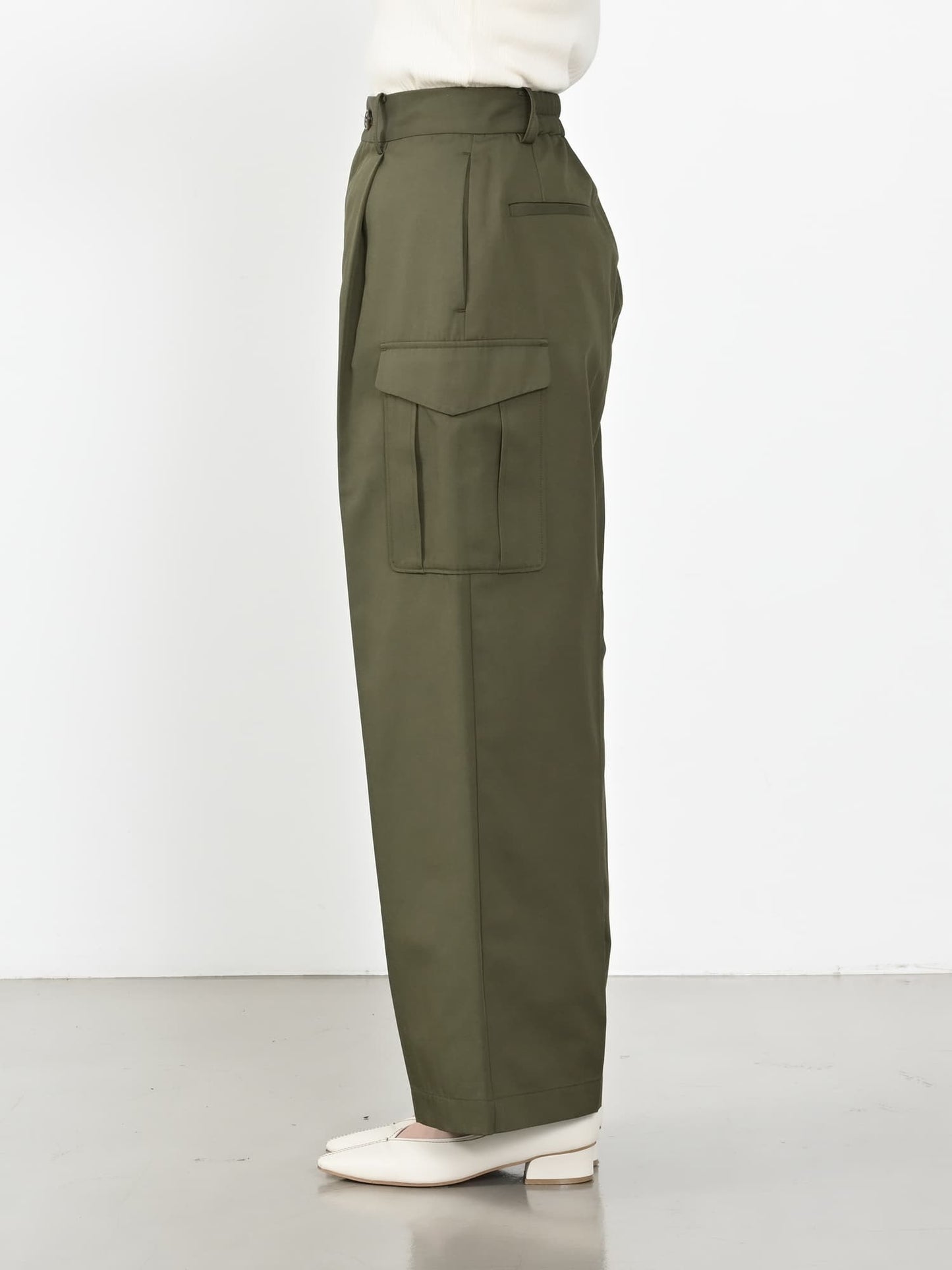 ワイドストレートカーゴパンツ-short & regular　[通常]