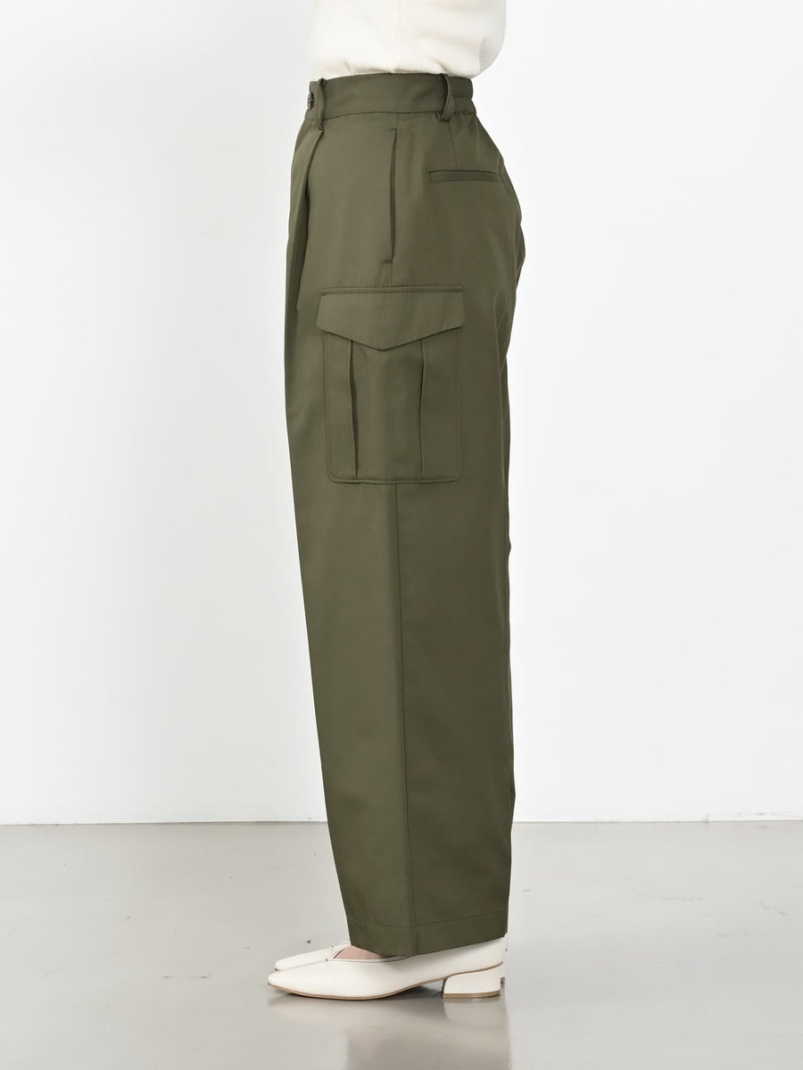 ワイドストレートカーゴパンツ-short & regular　[通常]